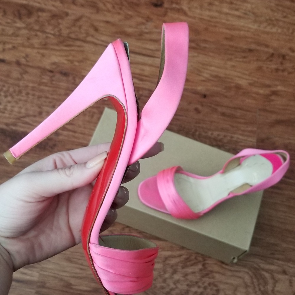 Christian Louboutin hot pink heels size 8